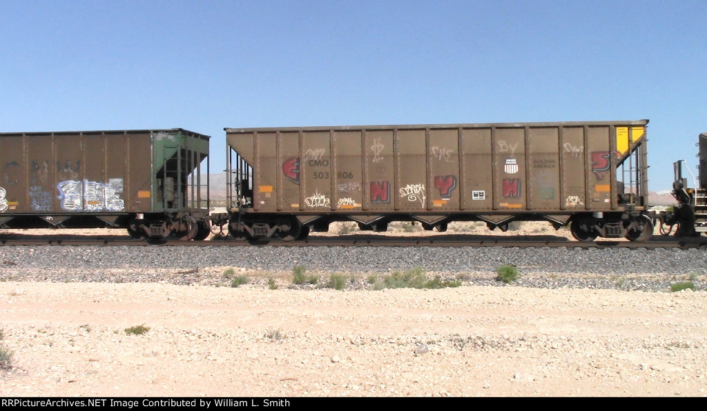 EB Unit Empty Hooper Car Frt at Erie NV -7